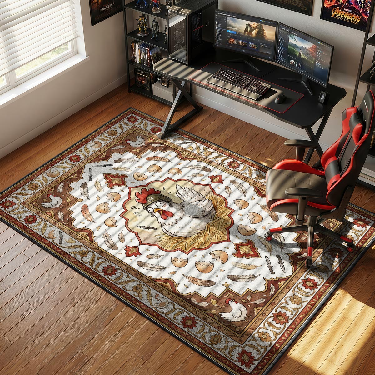 Chicken Mascot Tactical Rug - CS2 Chair Mat