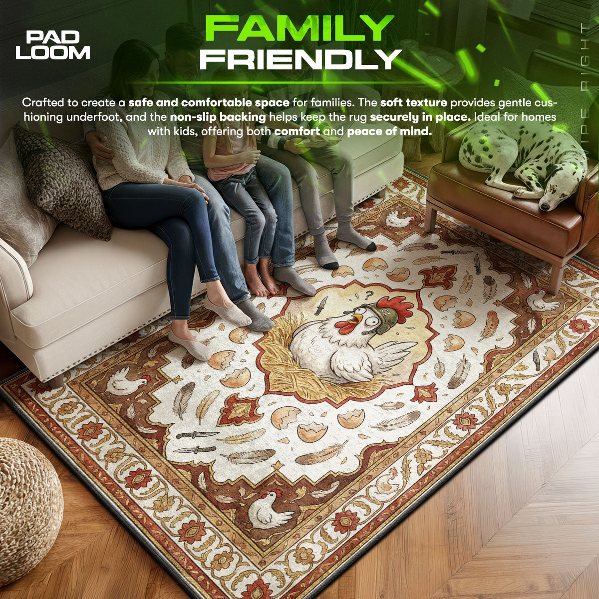 Chicken Mascot Tactical Rug - CS2 Chair Mat