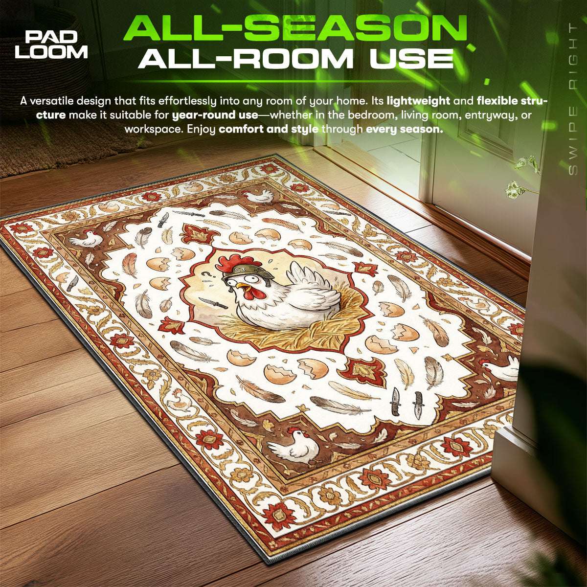 Chicken Mascot Tactical Rug - CS2 Chair Mat