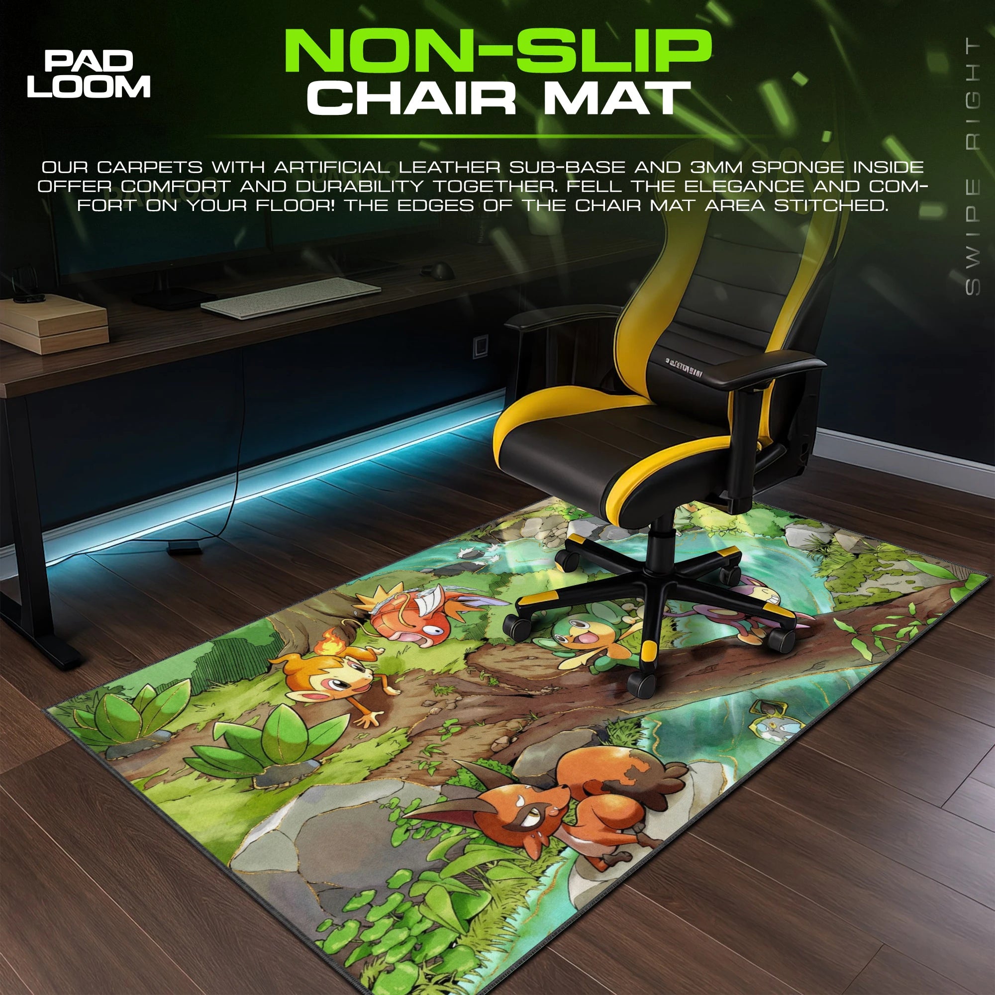 Chimchar Riverside Play Mouse Pad - Pokemon Desk Mat