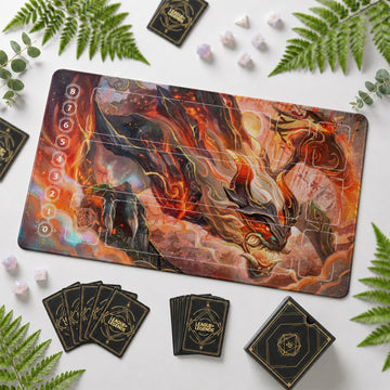 Cho'Gath Inferno Riftbound TCG playmat – zone-free full-art League of Legends game mat