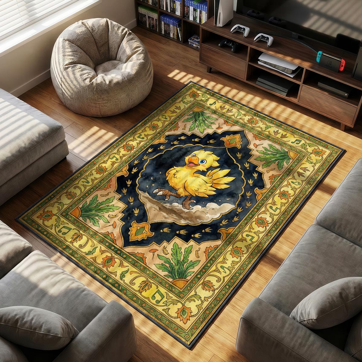 Chocobo Adventure Rug - Final Fantasy Chair Mat