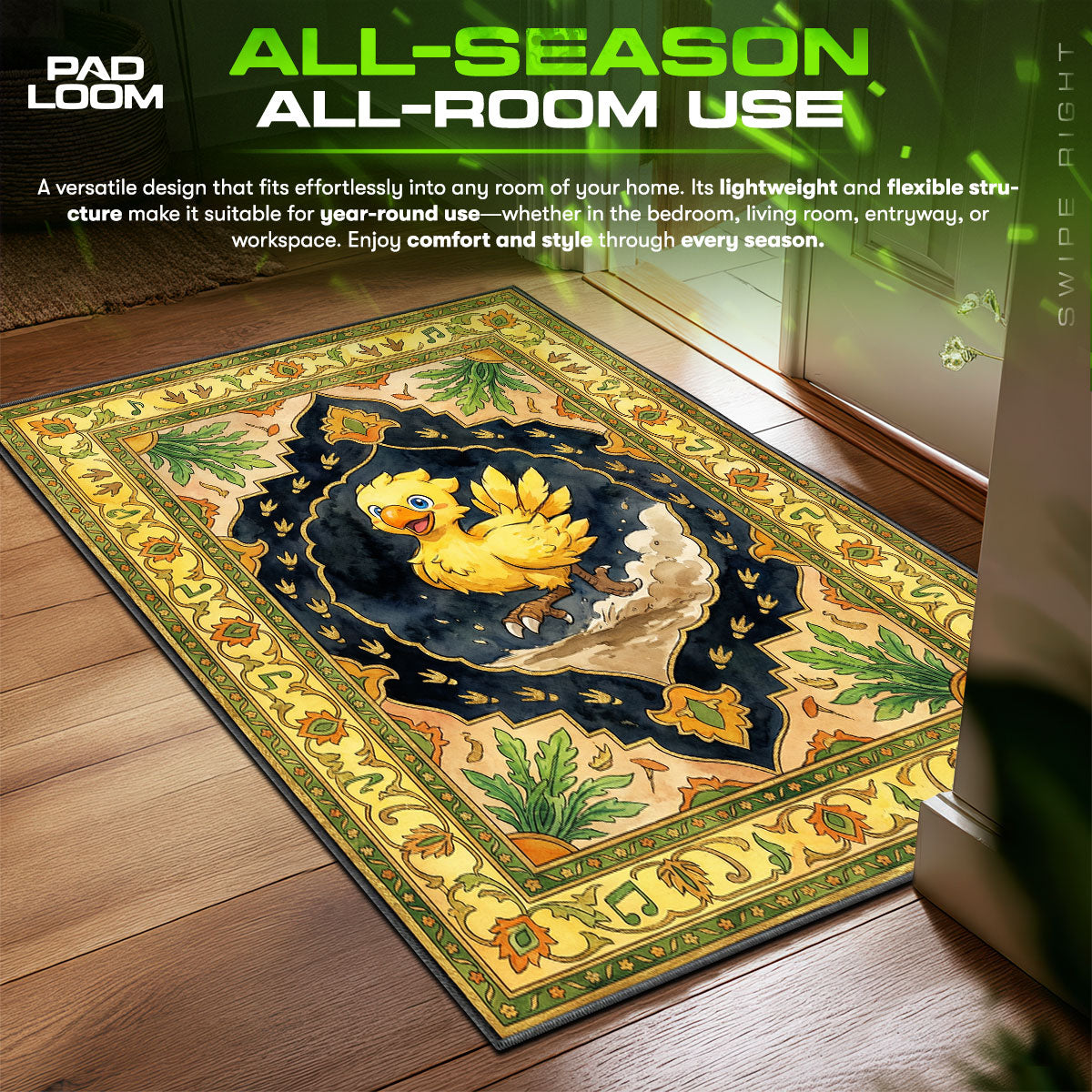 Chocobo Adventure Rug - Final Fantasy Chair Mat