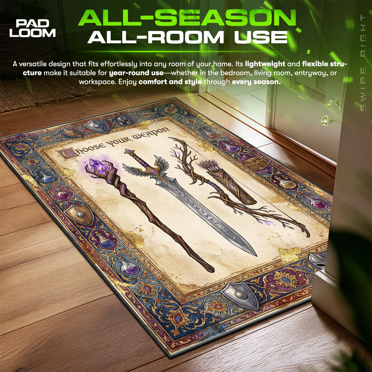 Detailed close-up of Choose rug pattern