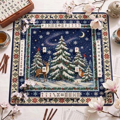 Weihnachtswald Mahjong-Matte - Mah-Jongg Matte