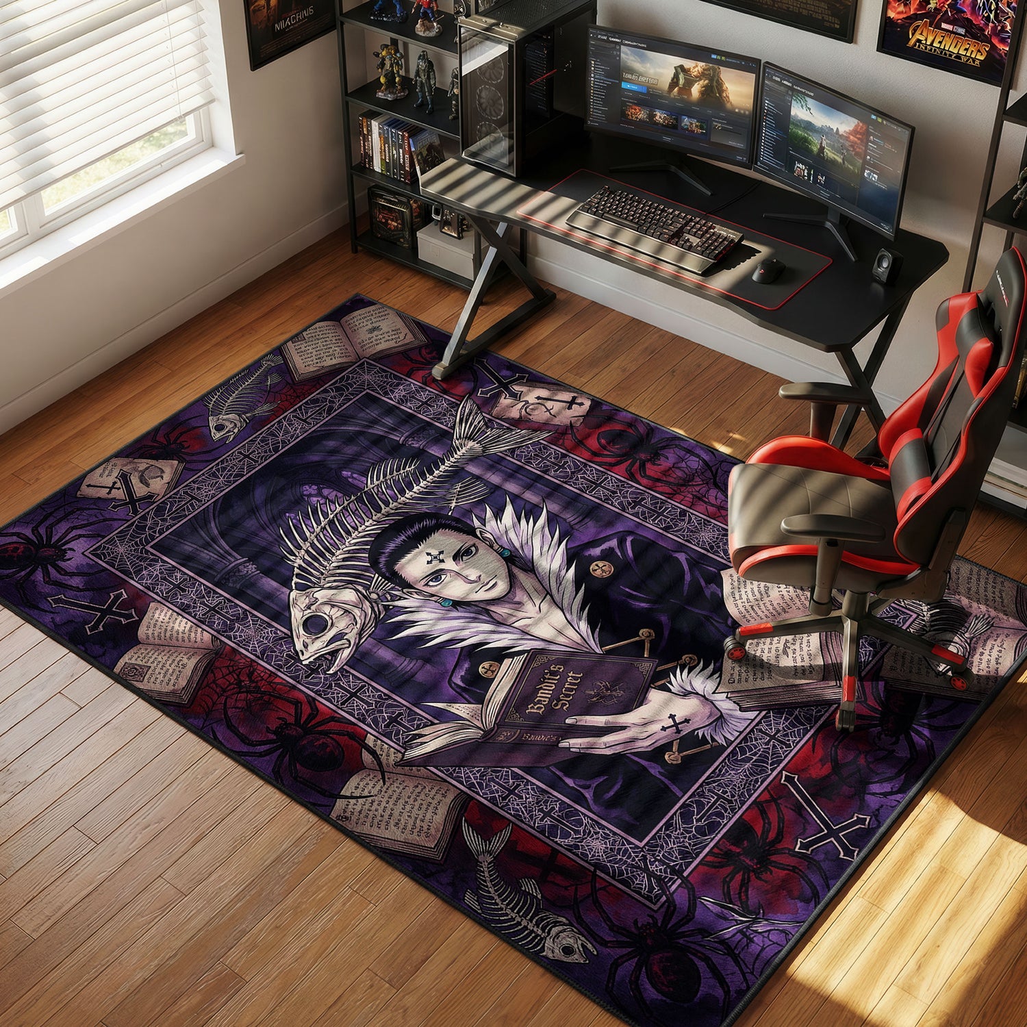 Chrollo Lucilfer Phantom Troupe Rug - Hunter x Hunter Chair Mat