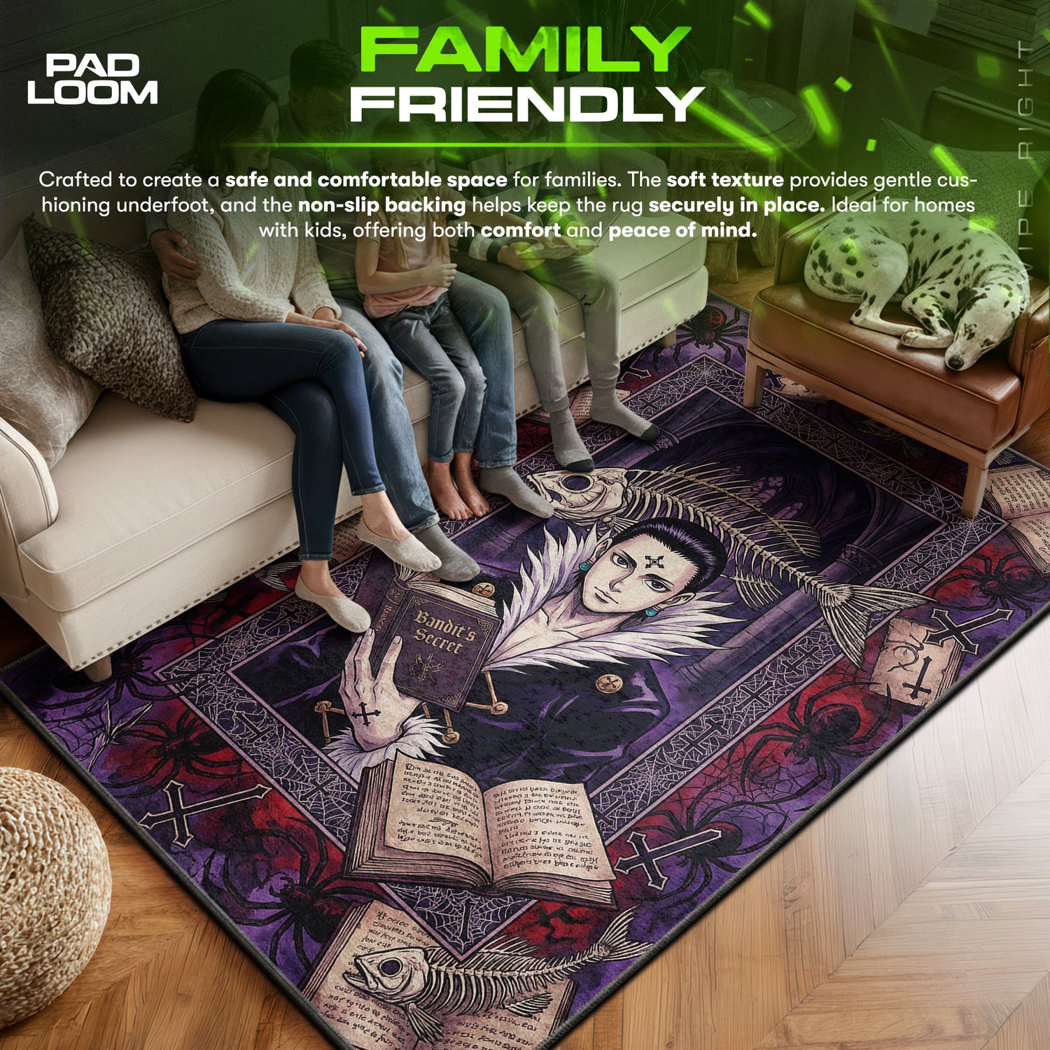 Chrollo Lucilfer Phantom Troupe Rug - Hunter x Hunter Chair Mat