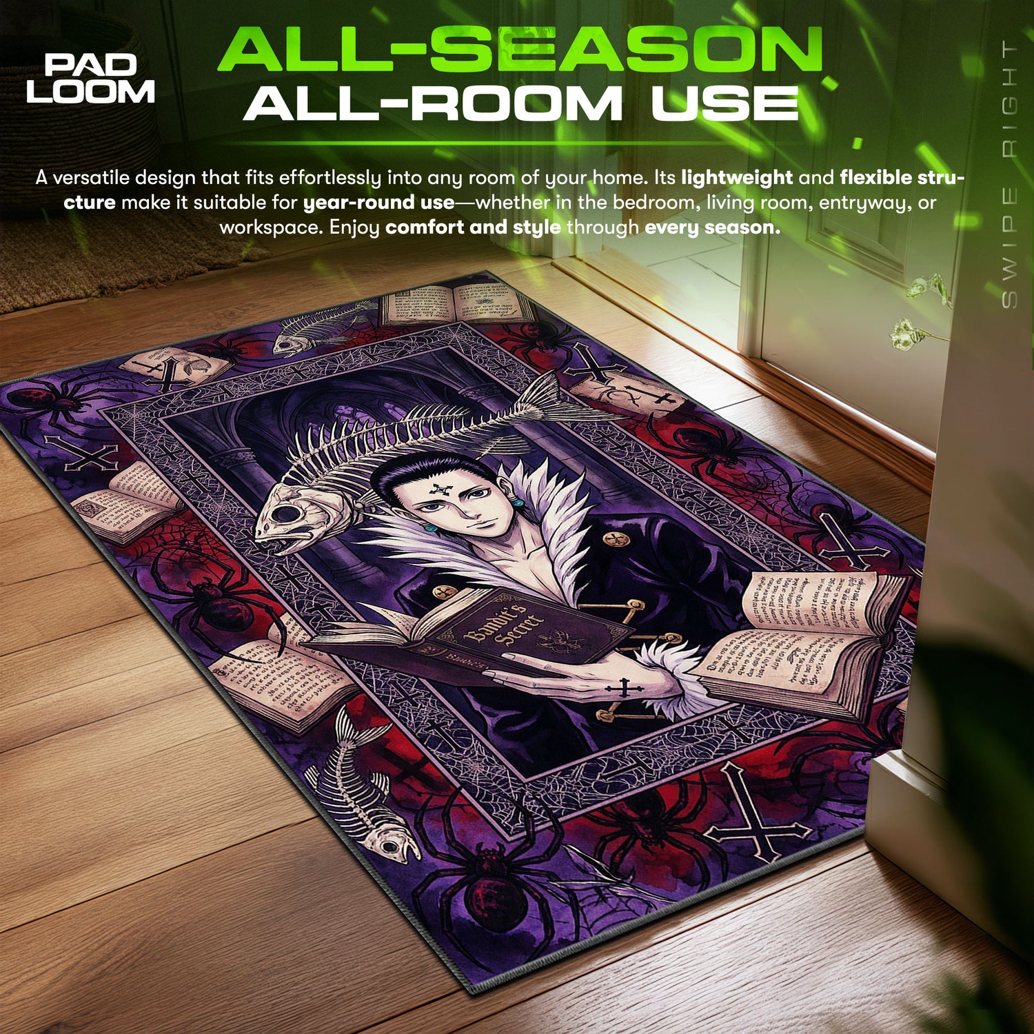 Chrollo Lucilfer Phantom Troupe Rug - Hunter x Hunter Chair Mat