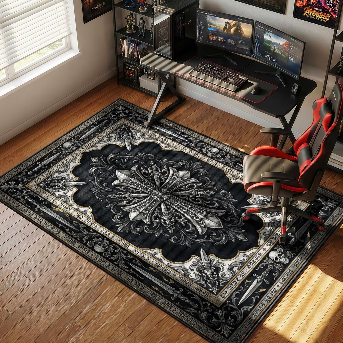 Chrome Hearts Cross Streetwear Floor rug — main product view