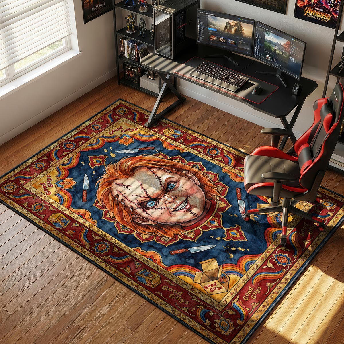 Chucky Good Guys Slasher Child's Play Room rug — main product view