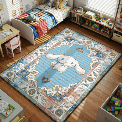 Cinnamoroll Sky Blue Rug - Kids Room Floor Mat