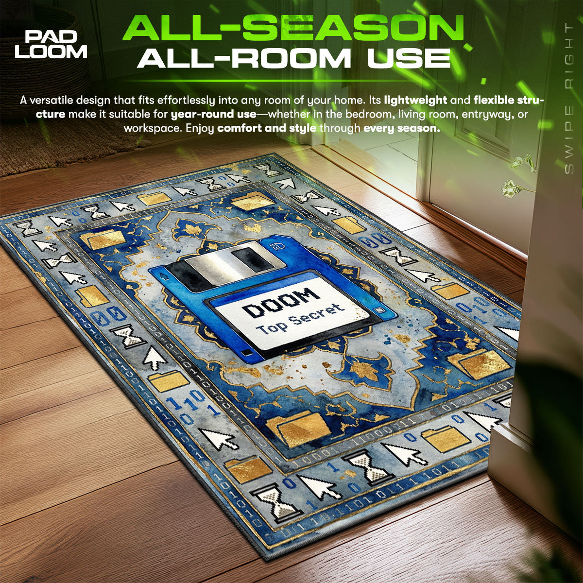 Circuit Board PCB Rug | Tech Gaming Rug – Padloom