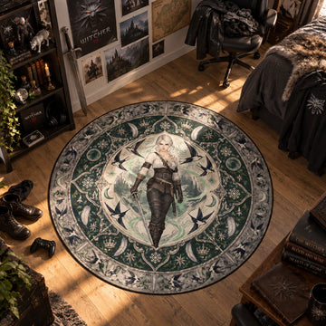 Ciri Swallow Round Rug - The Witcher Chair Mat
