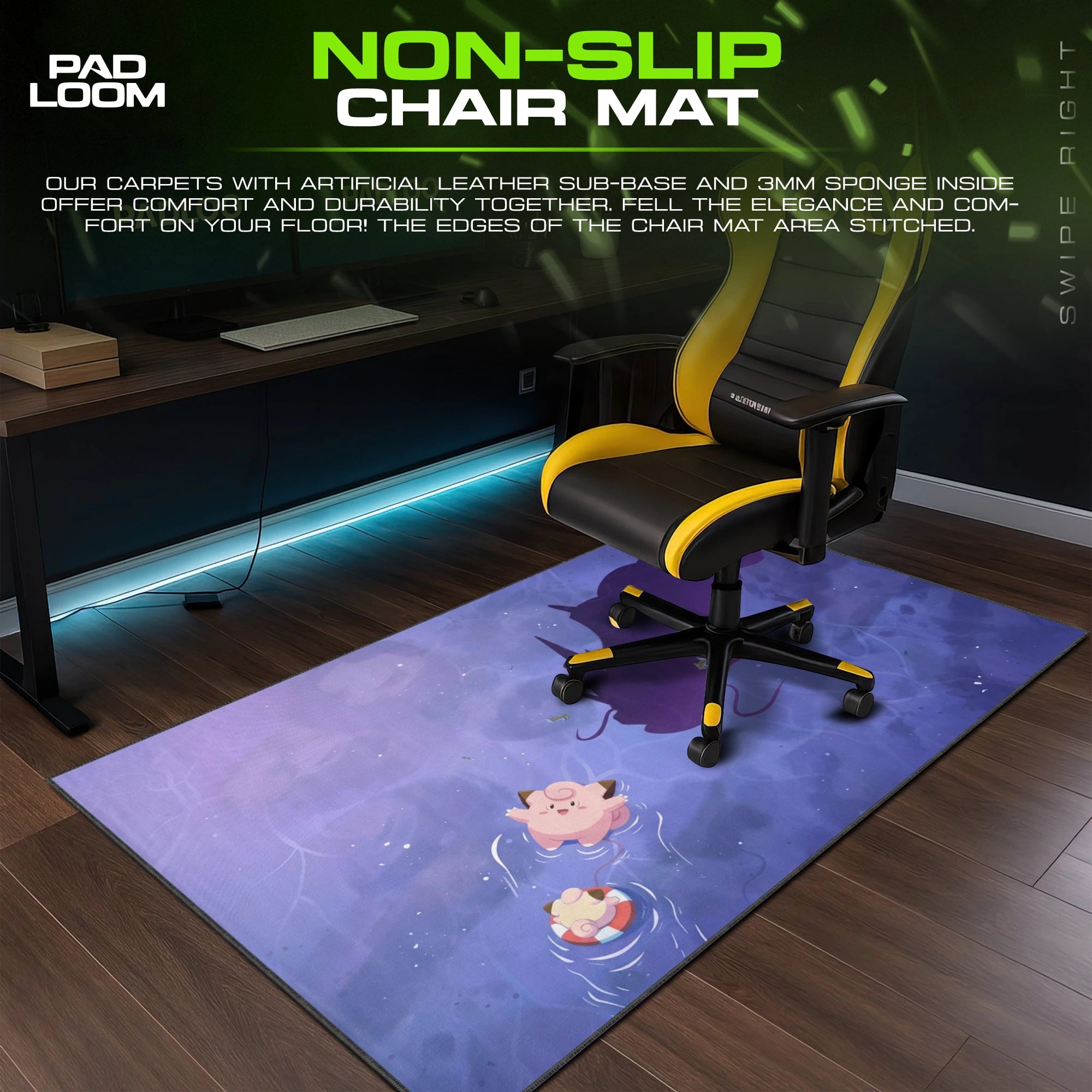 Clefairy Deep Shadow Mouse Pad - Pokémon Desk Mat