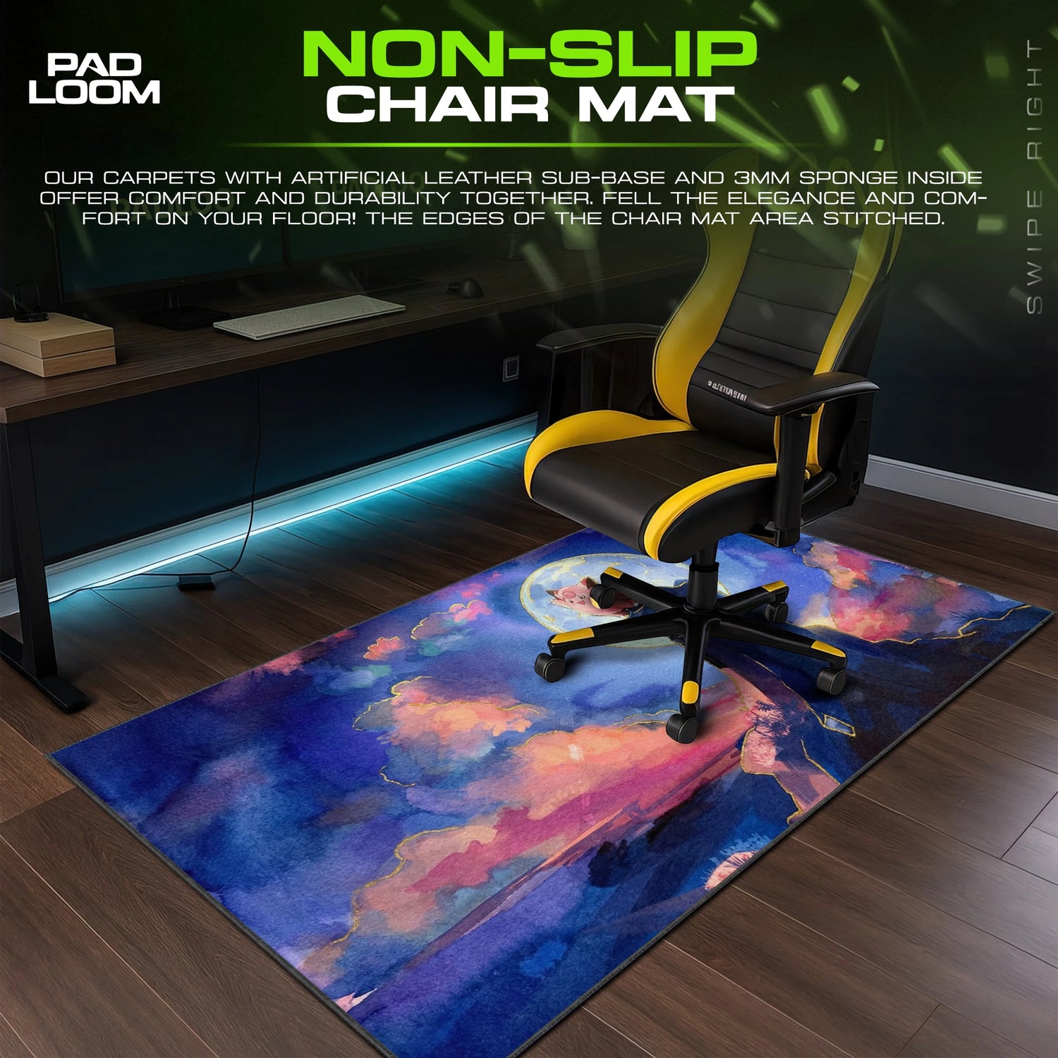 Clefairy Full Moon Mouse Pad - Pokemon Desk Mat