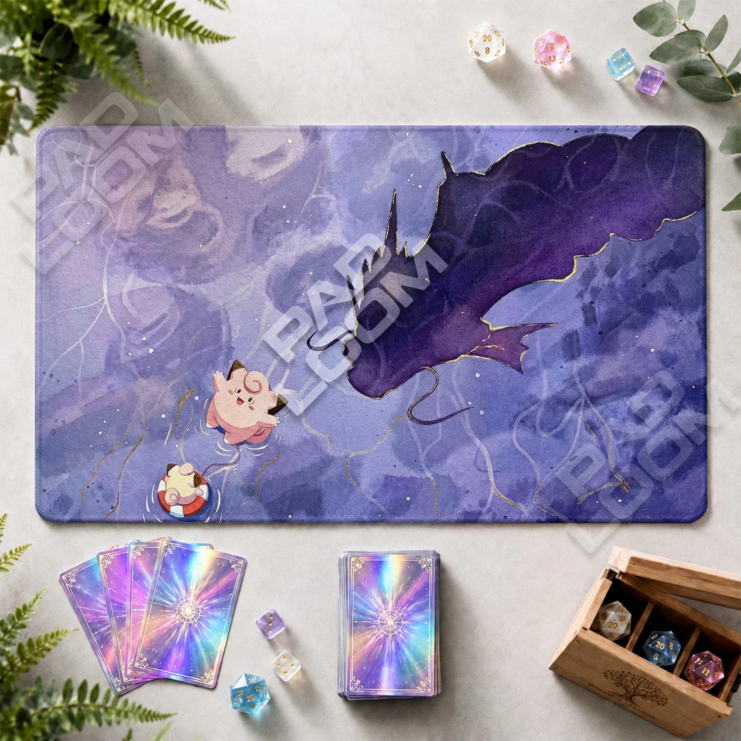 Clefairy Lake Playmat - Pokemon TCG Mat - view 2
