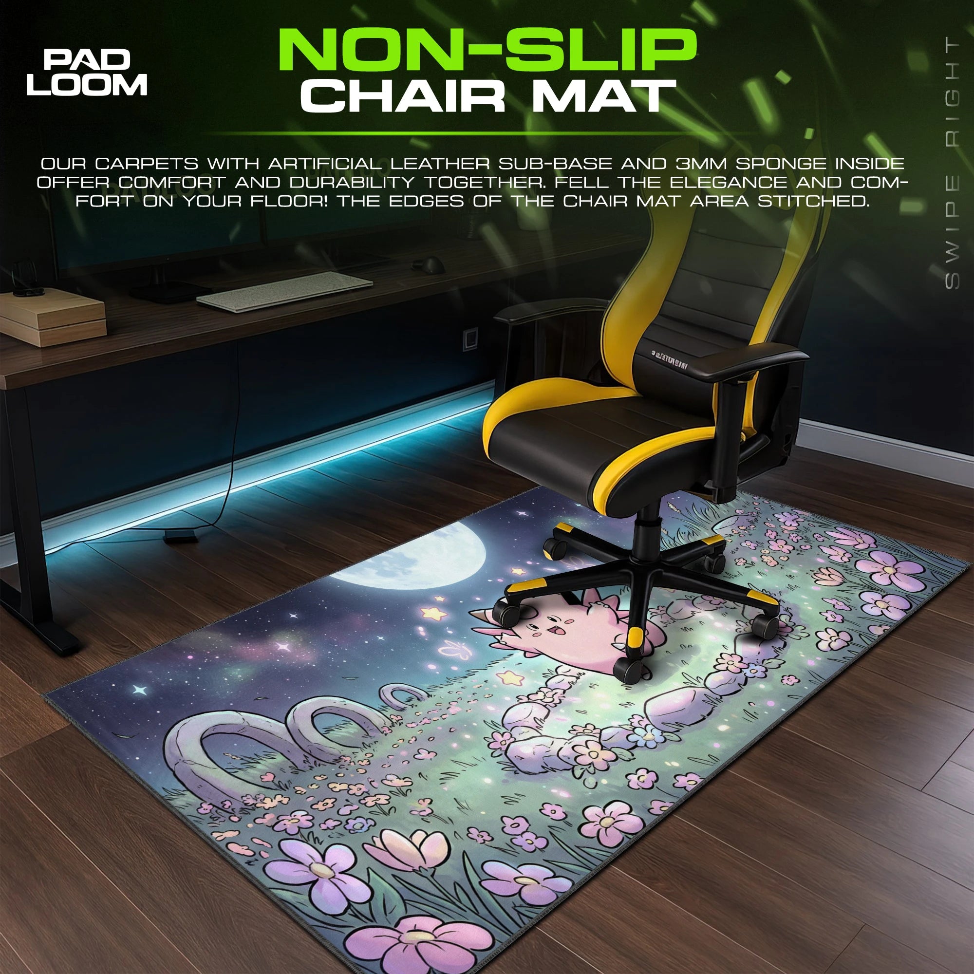 Clefairy Moonlit Dance Mouse Pad - Pokémon Desk Mat
