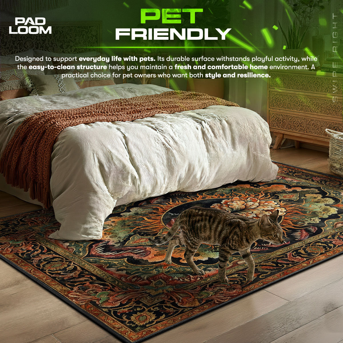 Clicker Fungal Ornamental Rug - The Last of Us Chair Mat