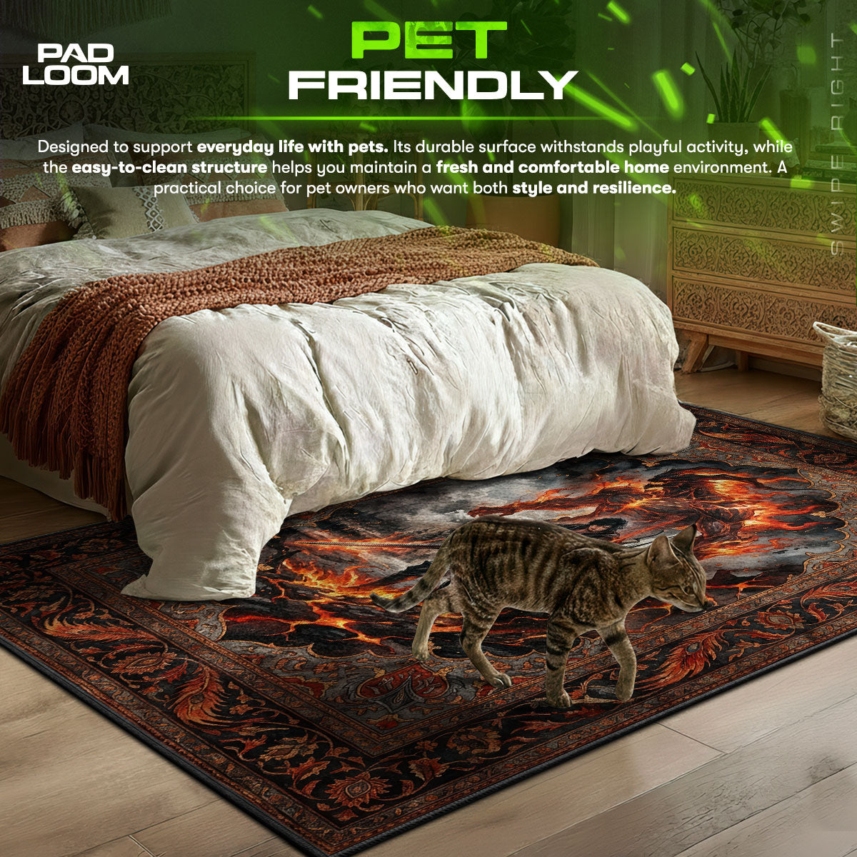 Clive & Ifrit Eikon Rug - Final Fantasy XVI Chair Mat