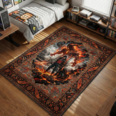 Clive & Ifrit Eikon Rug - Final Fantasy XVI Chair Mat