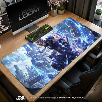 Cloud Crystal Surge Mouse Pad – gaming desk mat by Padloom