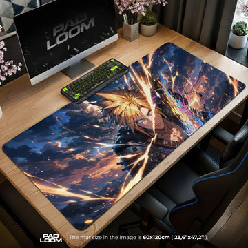Cloud Ember Rush Mouse Pad – gaming desk mat by Padloom