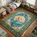 Cocomelon JJ baby blue kids bedroom area rug