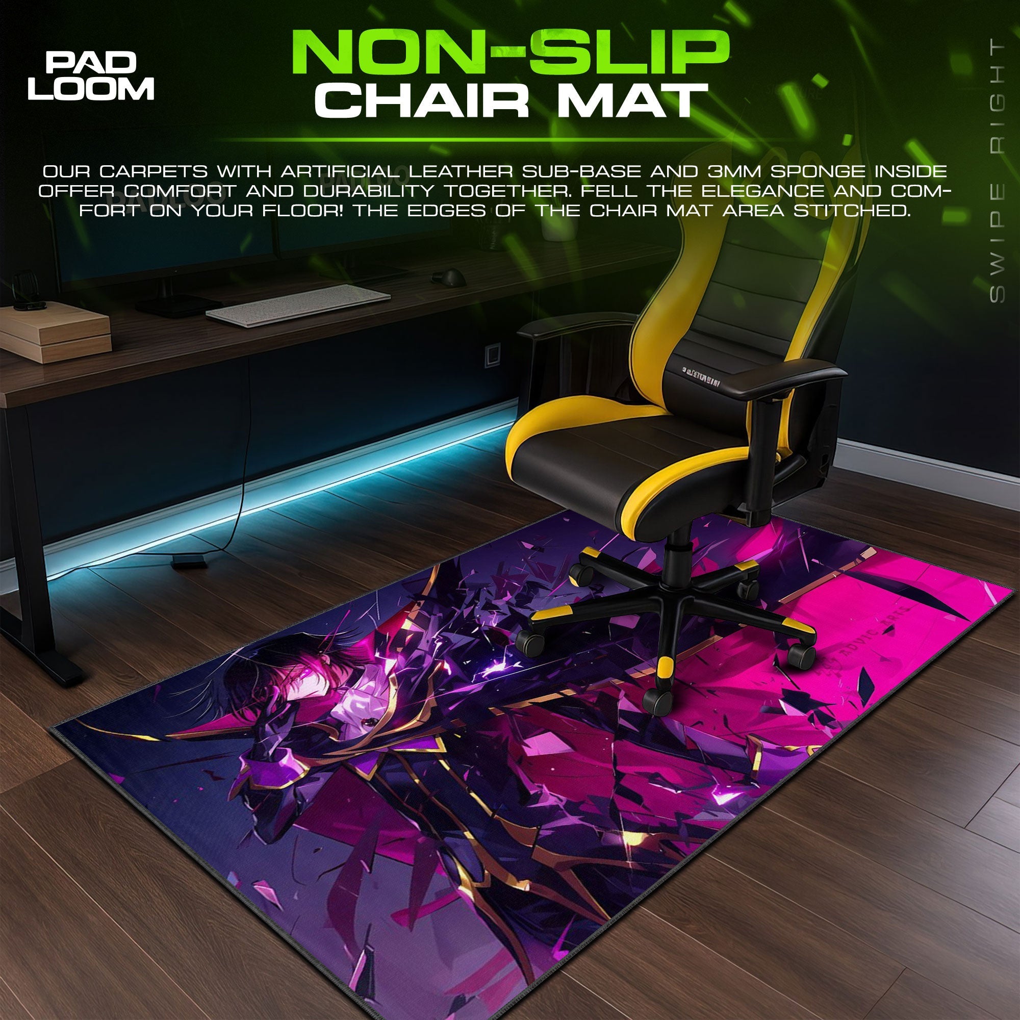 Code Geass Mouse Pad - Shattered Crown Anime Desk Mat Padloom