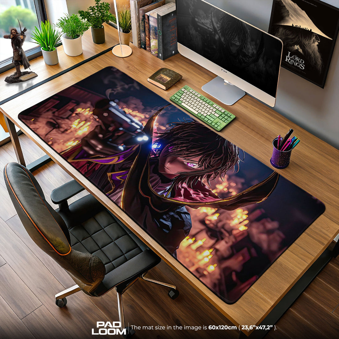Code Geass Mouse Pad - The Emperor’s Gaze Anime Desk Mat Padloom