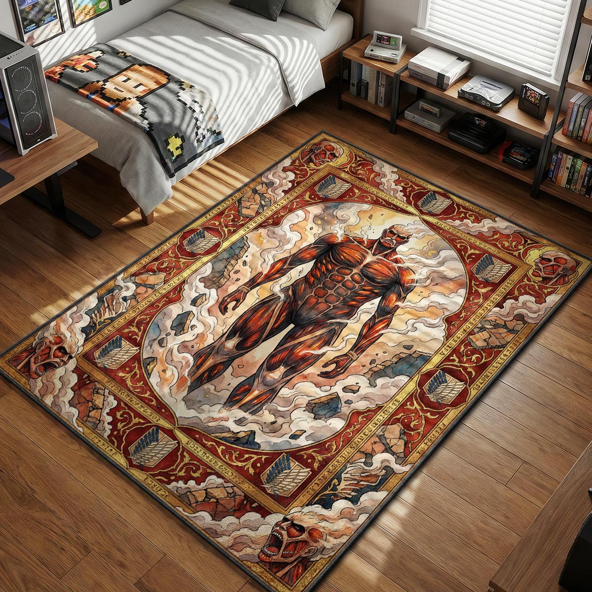 Colossal Titan Steam Rug - Attack on Titan Chair Mat – Padloom