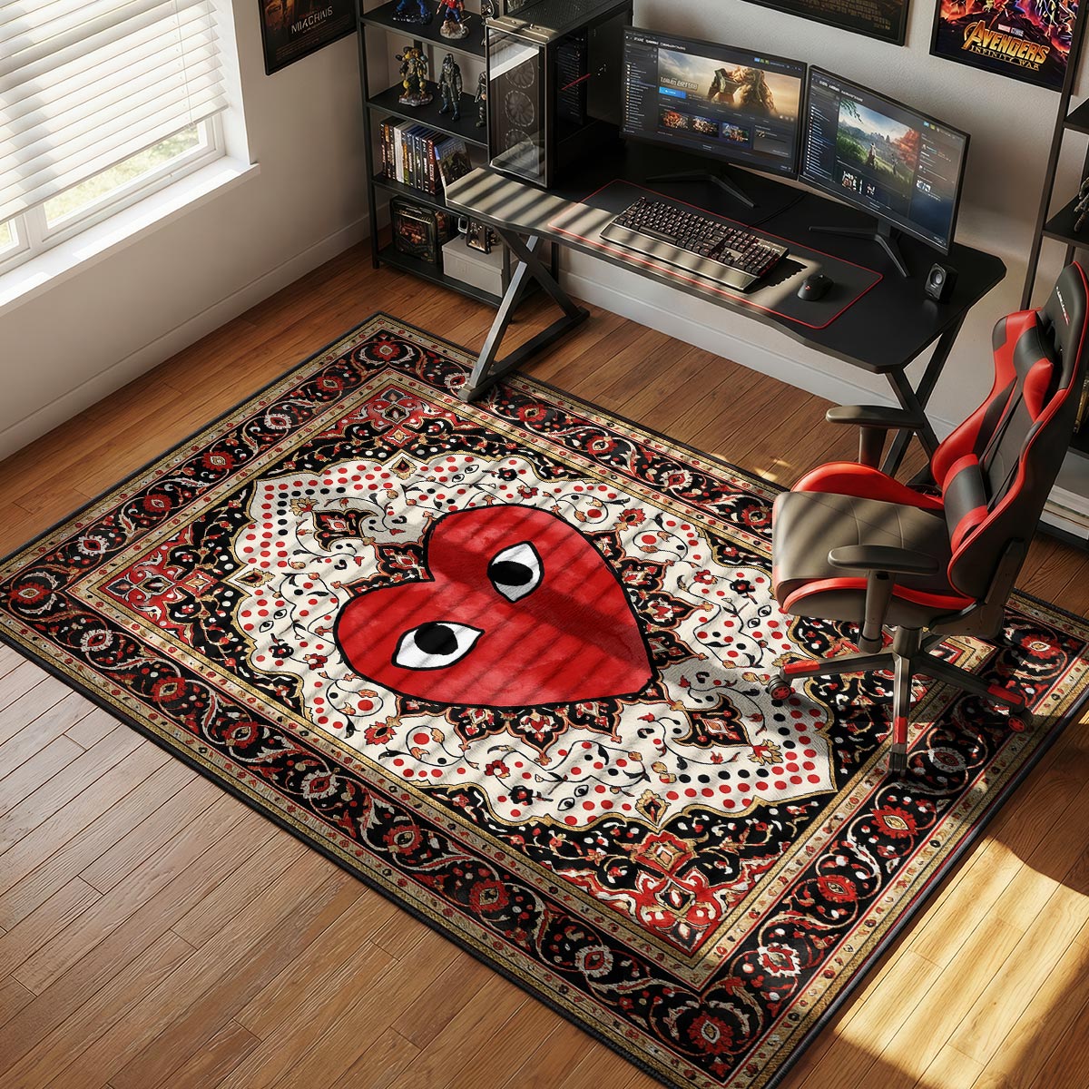 COMME des GARÇONS Play Heart Streetwear Floor rug — main product view