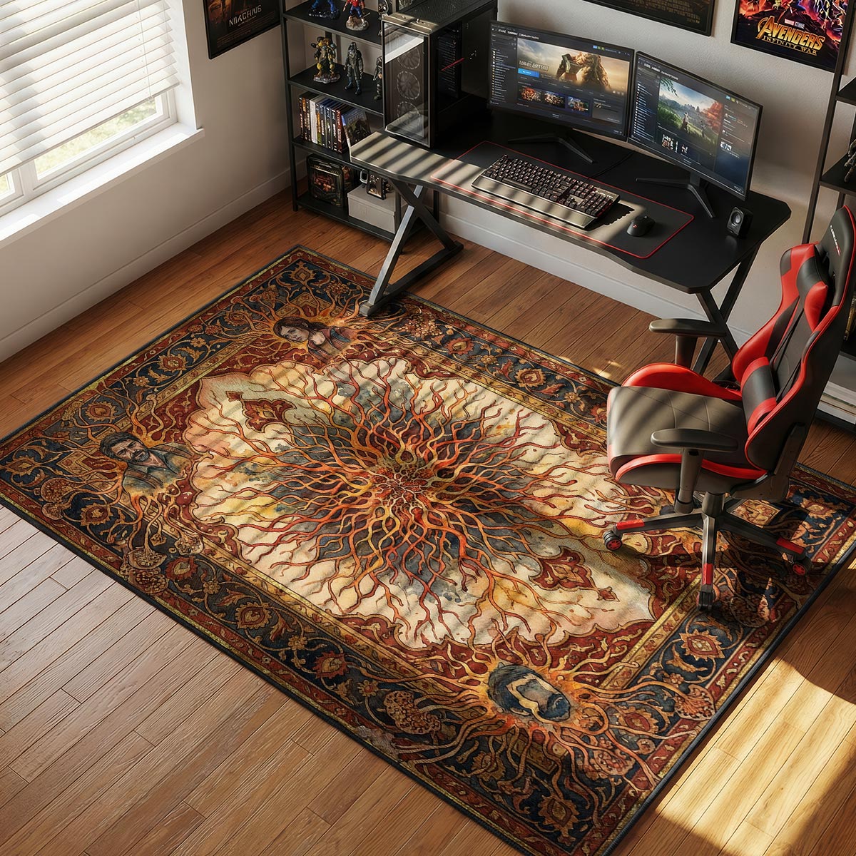 Cordyceps Spore Network Rug - The Last of Us Chair Mat