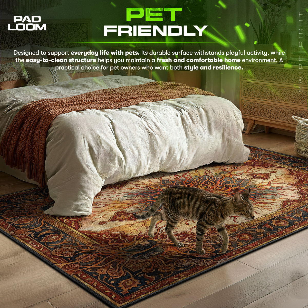 Cordyceps Spore Network Rug - The Last of Us Chair Mat