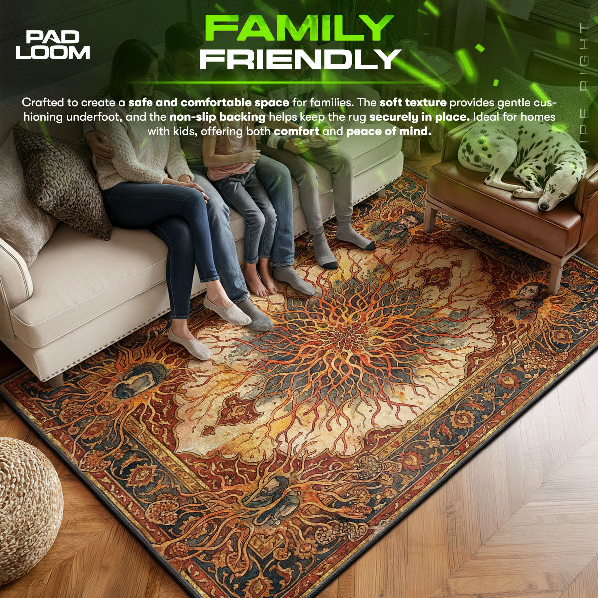 Cordyceps Spore Network Rug - The Last of Us Chair Mat