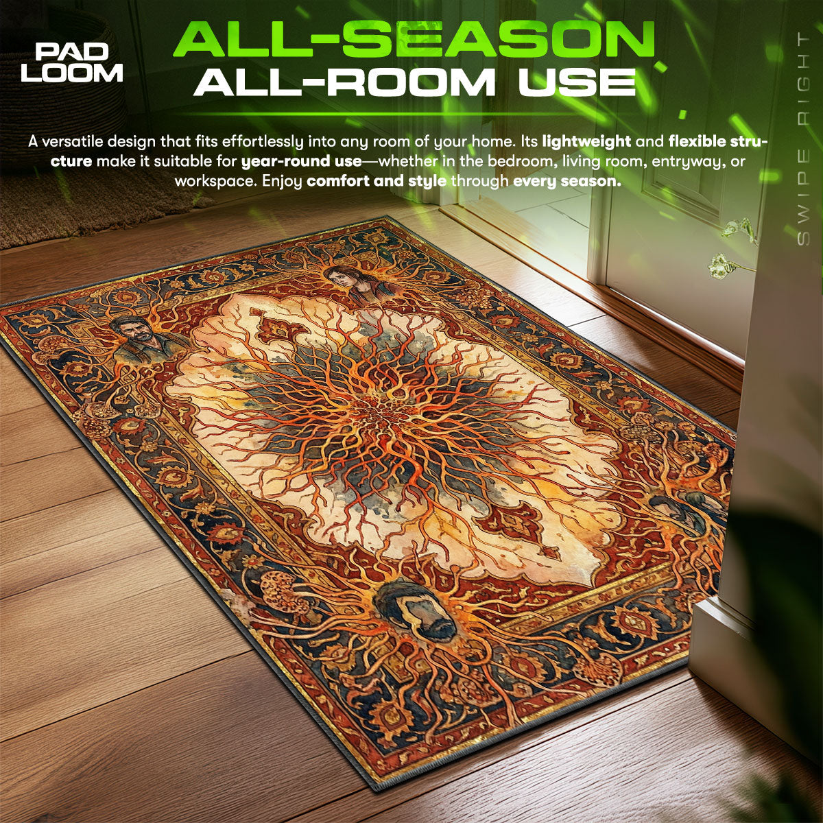 Cordyceps Spore Network Rug - The Last of Us Chair Mat