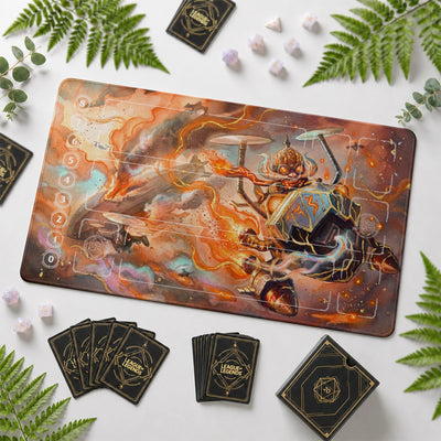 Corki Inferno Playmat - LoL Riftbound TCG Mat