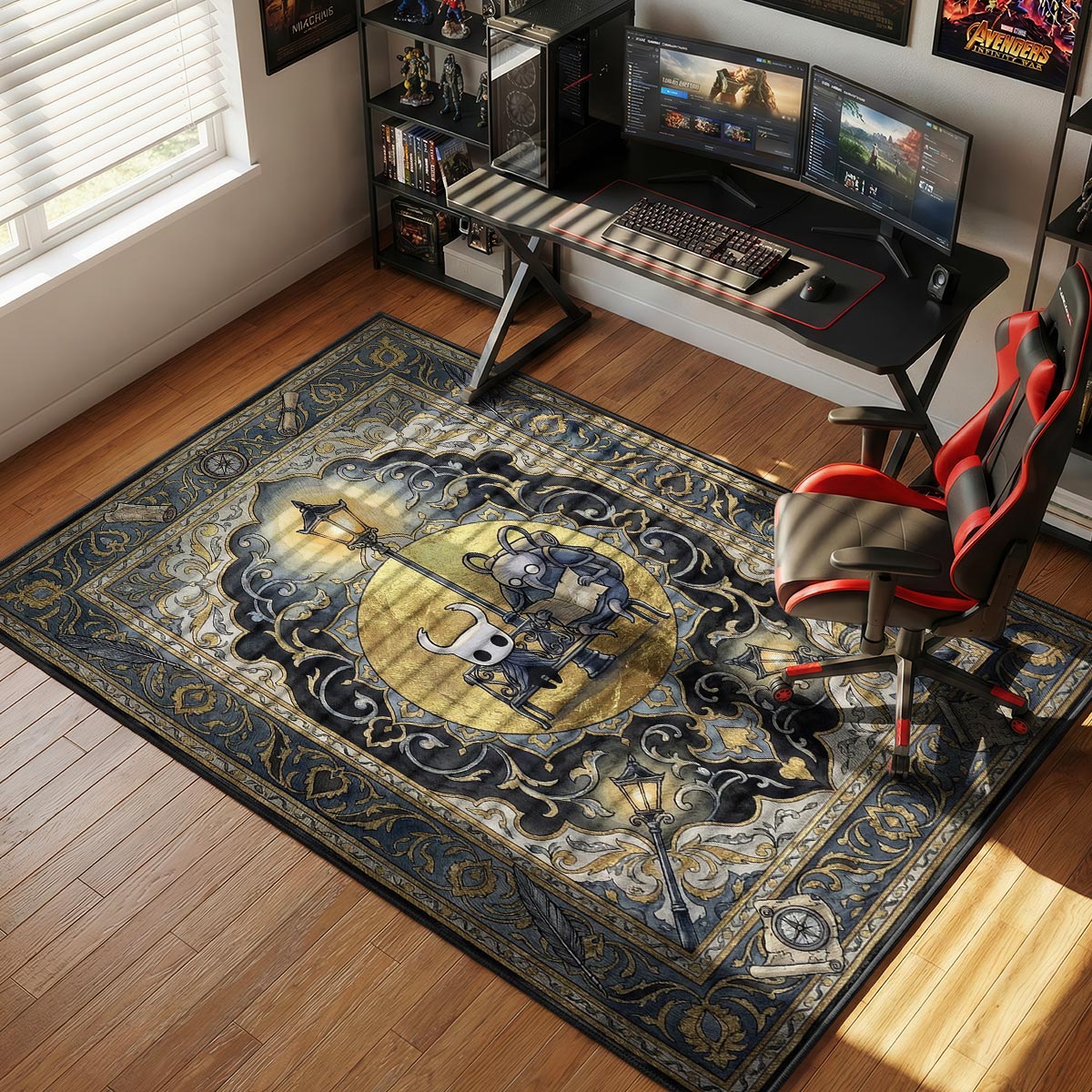 Cornifer Map Bench Rug - Hollow Knight Chair Mat