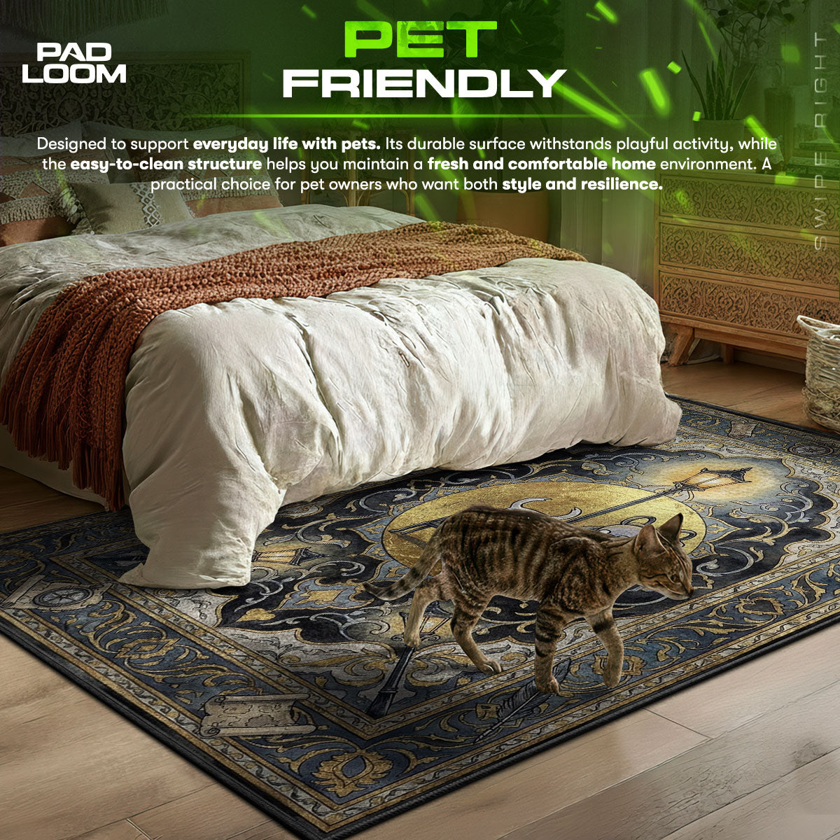 Cornifer Map Bench Rug - Hollow Knight Chair Mat