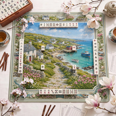 Cornish Cove Mahjong Mat - Mah Jongg Table Mat