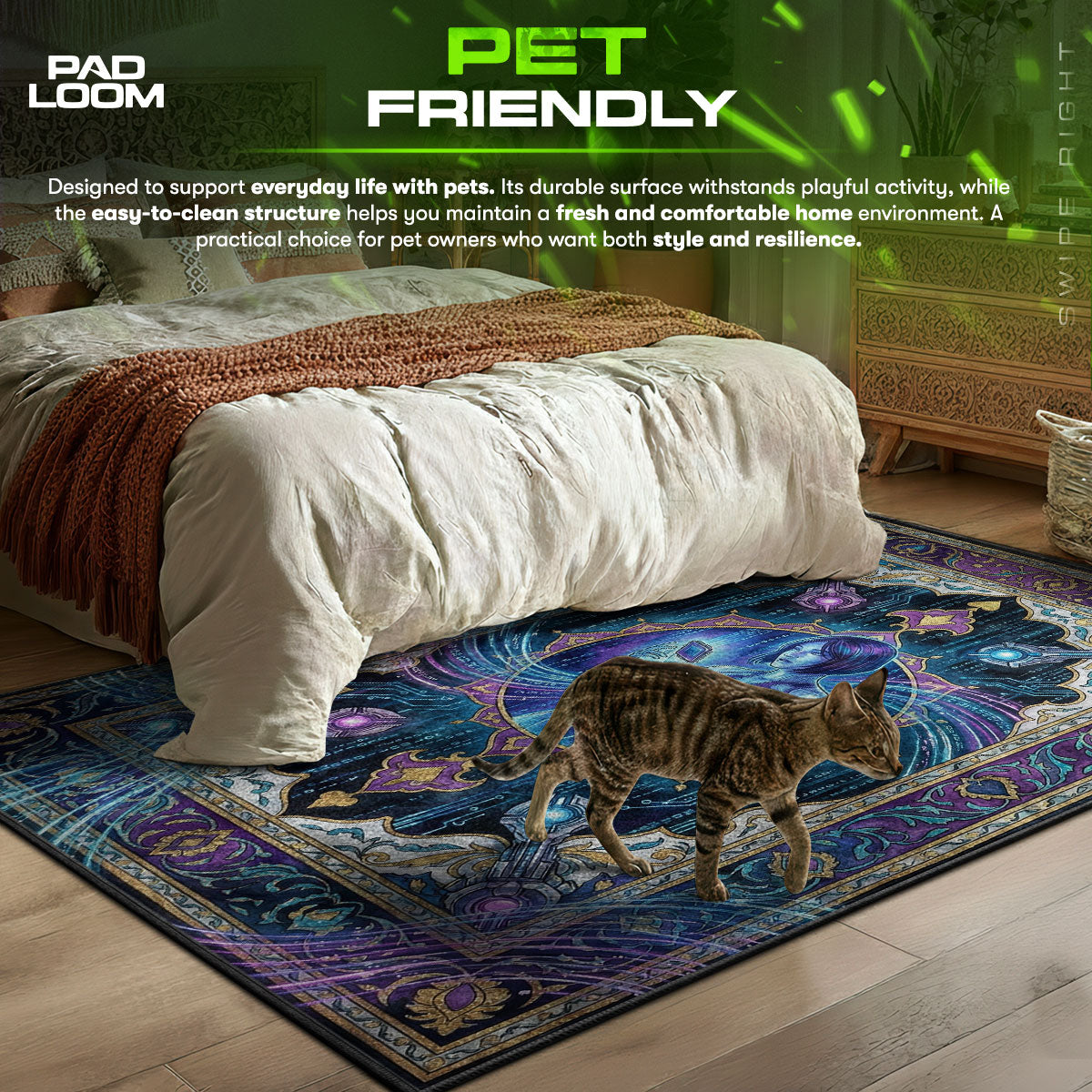 Cortana AI Portrait Rug - Halo Chair Mat