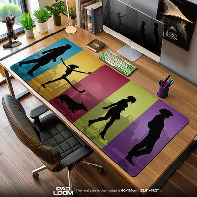Cowboy Bebop Mouse Pad, Crew Silhouette Gaming Desk Mat
