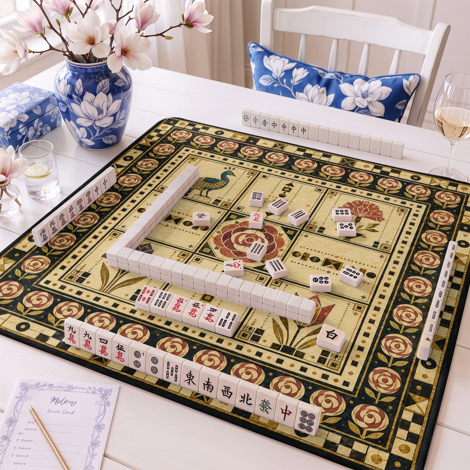 Craftsman Tile mahjong mat – M (60x60 cm) and L (81x81 cm) sizes