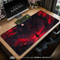 Crimson Dragon Mouse Pad - Moonlit Inferno Anime Desk Mat - Padloom