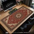 Crimson Medallion Rug Mouse Pad – gaming desk mat by Padloom