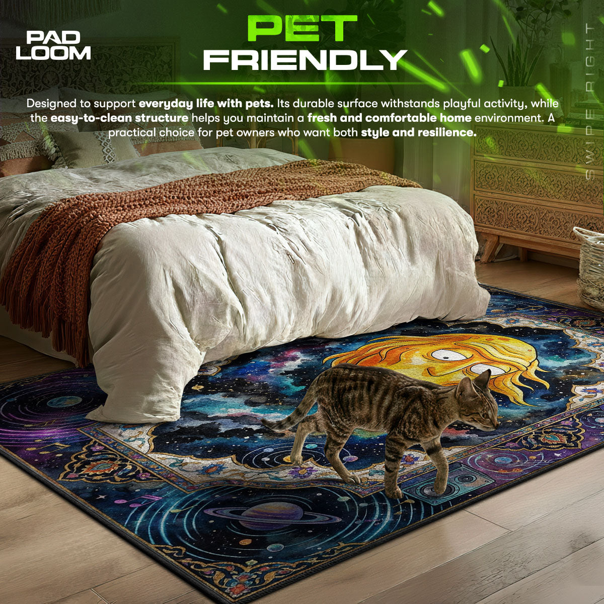 Cromulon Show themed area rug for home decor fans