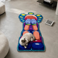 Crowned Kaws area rug – main product view