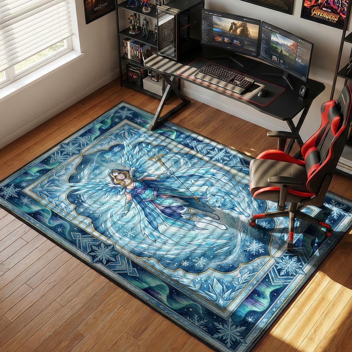 Crystal Maiden Frost Rug - Dota 2 Chair Mat