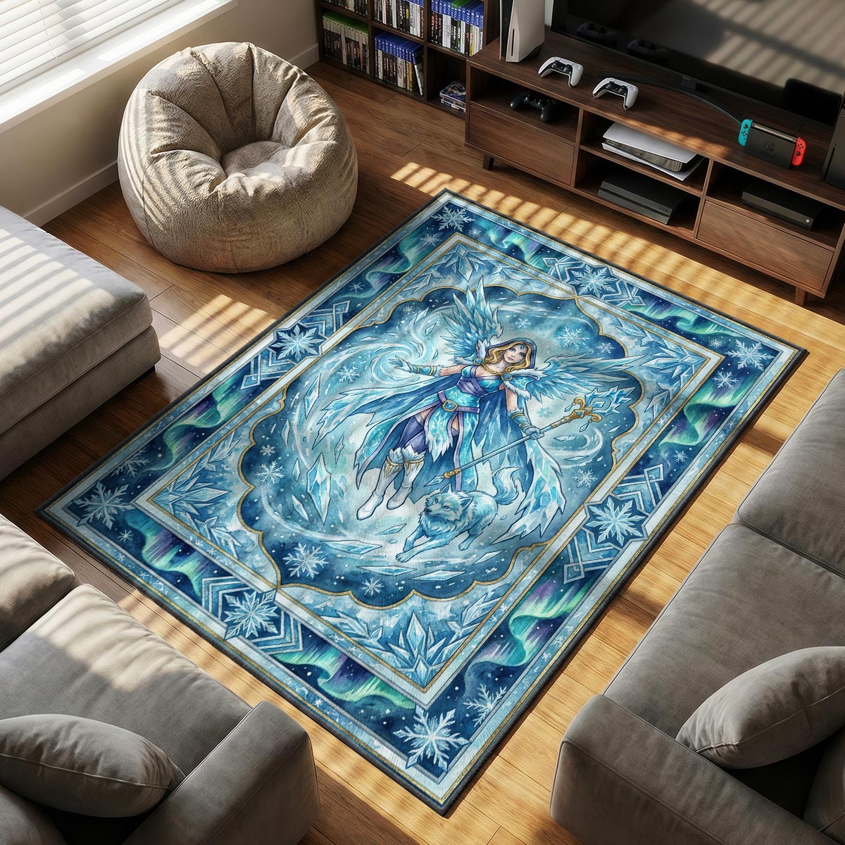 Crystal Maiden Frost Rug - Dota 2 Chair Mat