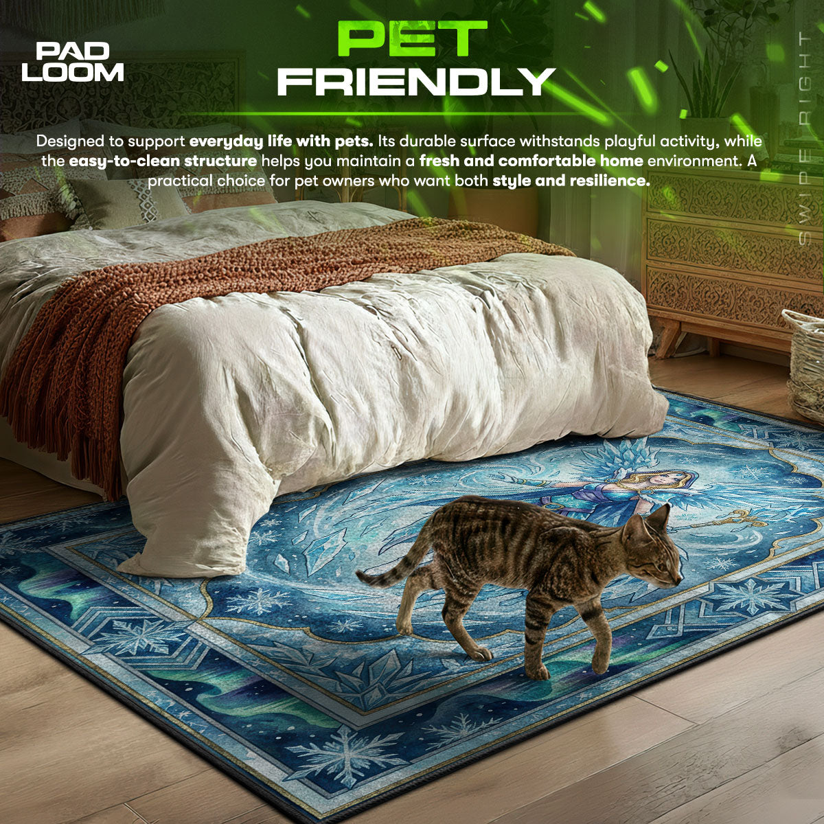 Crystal Maiden Frost Rug - Dota 2 Chair Mat