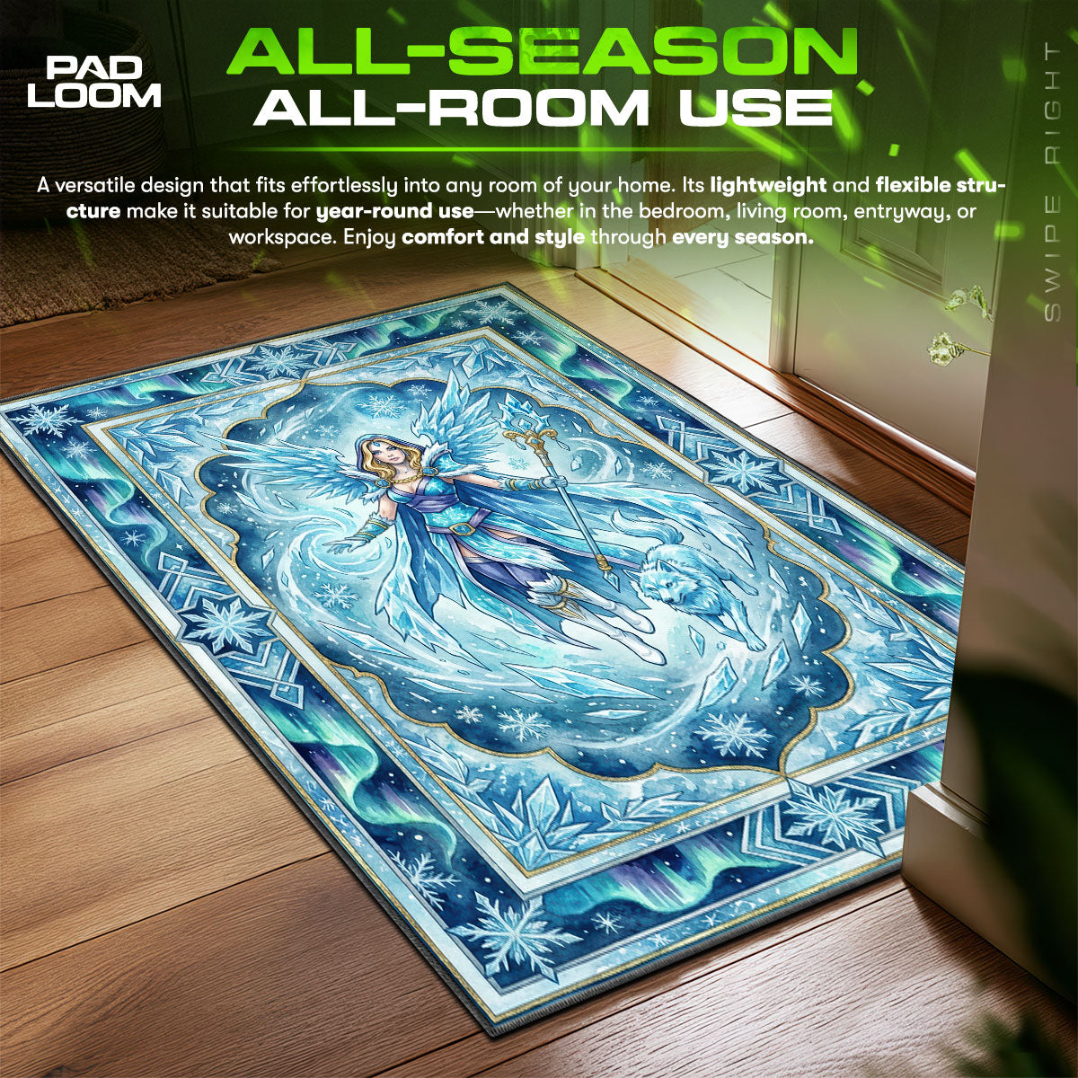 Crystal Maiden Frost Rug - Dota 2 Chair Mat